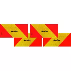 ECE 70.01 Rückstrahlpaneele für Zugmaschinen 4-teiliges Set