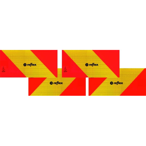 ECE 70.01 paneles reflectantes para cabezas tractoras kit de 4