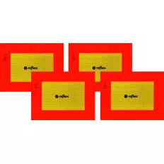 ECE 70.01 paneles reflectantes para remolques kit de 4 piezas