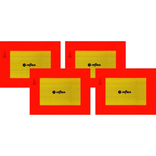 ECE 70.01 paneles reflectantes para remolques kit de 4 piezas