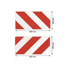 Vorder- und Rückseite für Begrenzunglinie weiß / roten 2