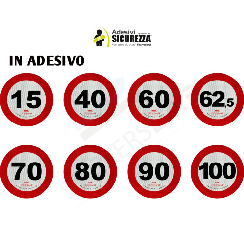 Adesivo limite de velocidade retrorrefletivo 3M homologado