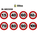 Adesivo limite de velocidade retrorrefletivo 3M homologado