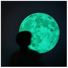 Lua cheia autocolante fotoluminescente que brilha no escuro - 2
