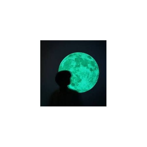 Glow in the dark luminous and phosphorescent moon - 30 cm Shop