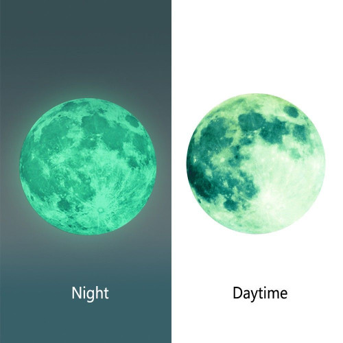 Glow in the dark luminous and phosphorescent moon - 30 cm Shop