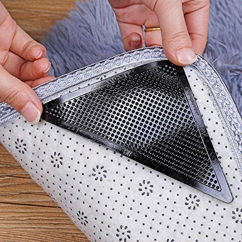 Non-slip rug grippers reusable silicone adhesive for carpets