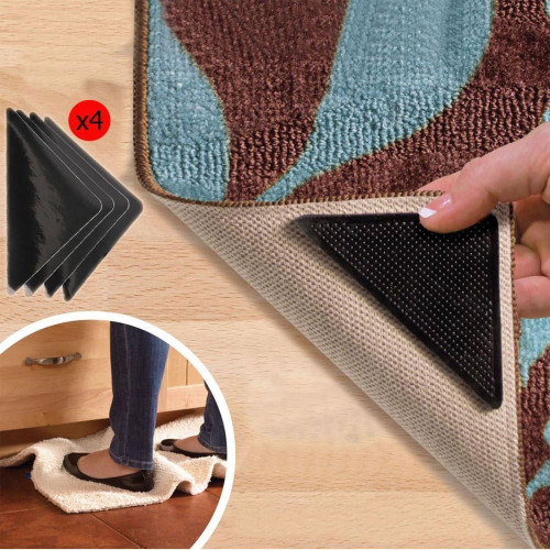 Antidérapant pour tapis adhésif en silicone réutilisable pour