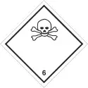 Class 6 division 6.1 PVC labels for ADR toxic substances Best