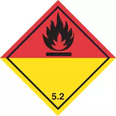 Etichetta in PVC di classe 5 divisione 5.
