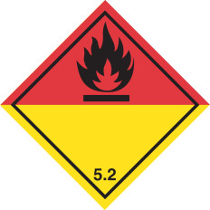 Etiqueta na classe 5, divisão 5.