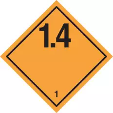 Etiqueta de PVC de clase 1 división 1.