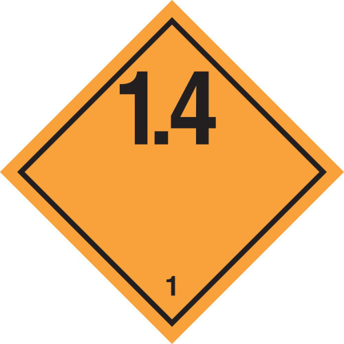 Etichetta in PVC di classe 1 divisione 1.