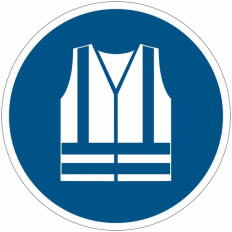 ISO 7010 mandatory symbols "Mandatory high visibility safety