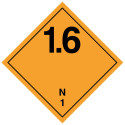 Self-adhesive label or aluminum support A.D.R division 1.