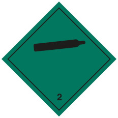 Étiquette autocollante ou support en aluminium ADR division 2.