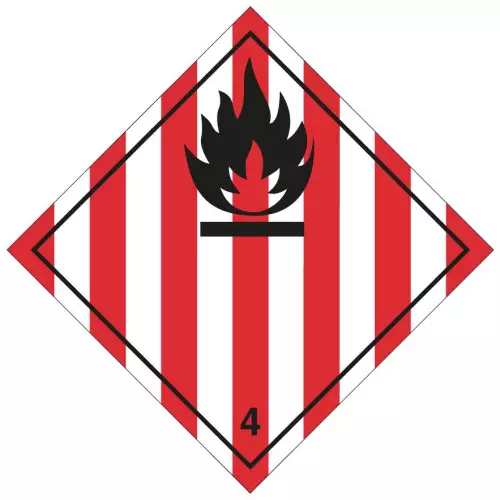 Etichetta autoadesiva o supporto alluminio A.D.R divisione 4.