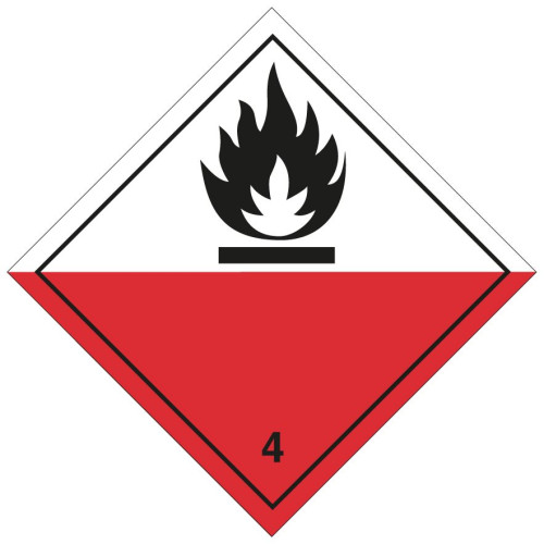 Etiquette auto-adhésive ou support en aluminium ADR division