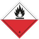 Etiquette auto-adhésive ou support en aluminium ADR division