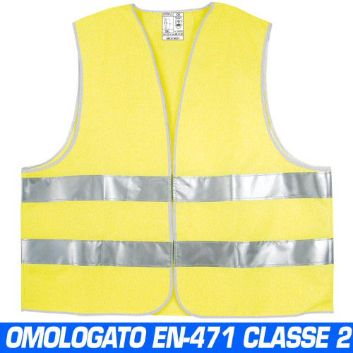 Chaleco reflectante fluorescente amarillo / rojo de alta