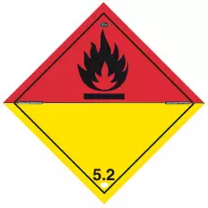 Etiqueta autoadesiva ou suporte de alumínio ADR para a "divisão