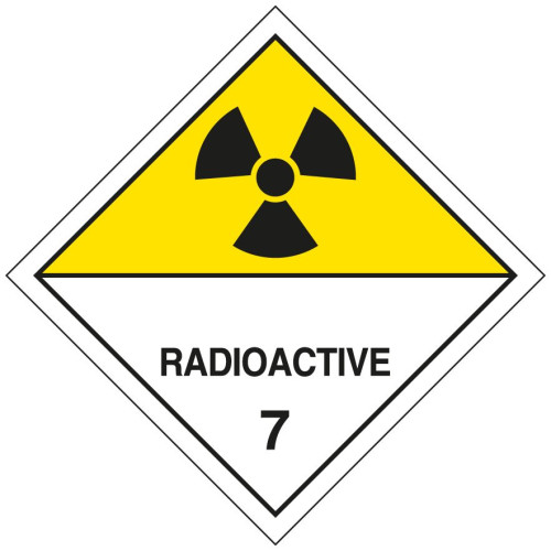 Self-adhesive label or AD..R aluminum support for 7.