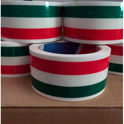Italian flag Tricolor packaging tape 50mm x 66MT Best Price