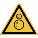 Signaux de danger ISO 7010 "Danger de rouleaux contrarotatifs"