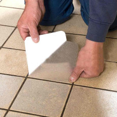 6 Adhésifs 14x14cm transparent antidérapant pour baignoire et