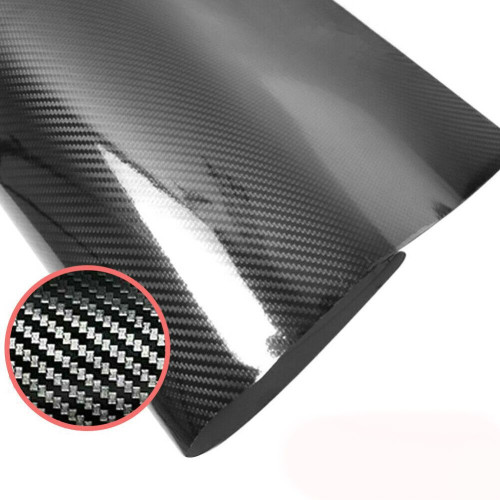 5D High Gloss Black Carbon Fiber Car Wrap decorative film Best