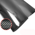 5D High Gloss Black Carbon Fiber Car Wrap decorative film Best
