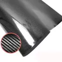 5D High Gloss Black Carbon Fiber Car Wrap decorative film Best