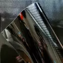 5D High Gloss Black Carbon Fiber Car Wrap decorative film Best