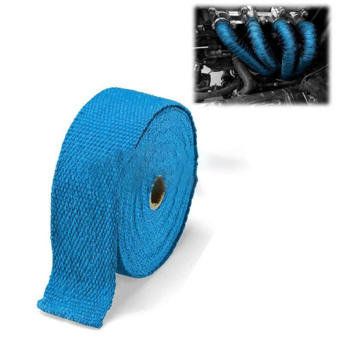 Nastro Termico In Fibra Di Basalto 15m X 50mm – Resistente Fino A 1400°C Per Scarichi Auto E Moto – Con 10 Fascette Acciaio