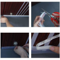 Joint d'étanchéité en silicone transparent pour portes et