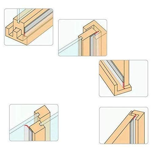 Joint d'étanchéité en silicone transparent pour portes et