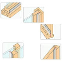Joint d'étanchéité en silicone transparent pour portes et