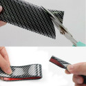 Carbon fiber model strip in soft rubber with 3M double sided