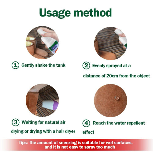 Spray de nanotecnologia impermeabilizante para sapatos e botas