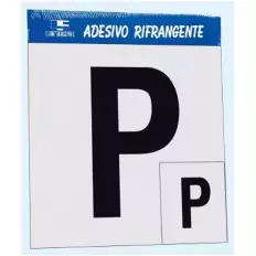 Contrassegno Adesivo in vinile Rifrangente "P" Principiante