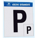 Étiquette adhésive en vinyle réfléchissant "P" pour "débutant"
