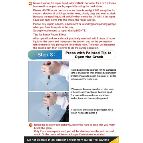 O Super PDR repara pequenas rachaduras ou veias em qualquer