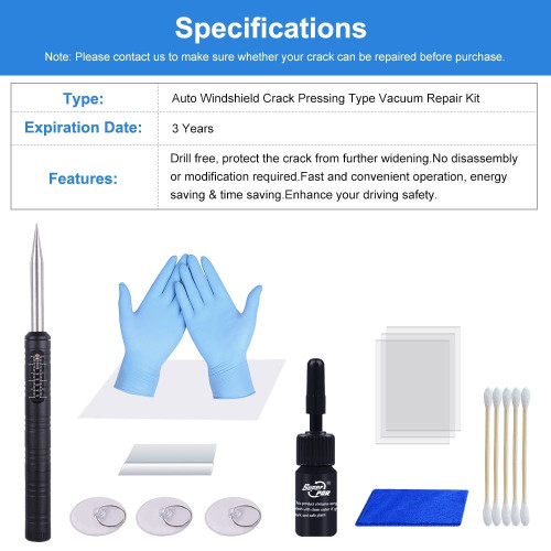 Super PDR repairs small cracks or veins any professional glass