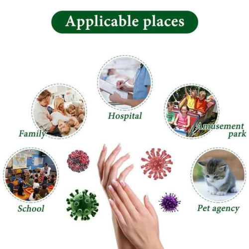 Desinfetante para as mãos antibacteriano 60ml sem água com