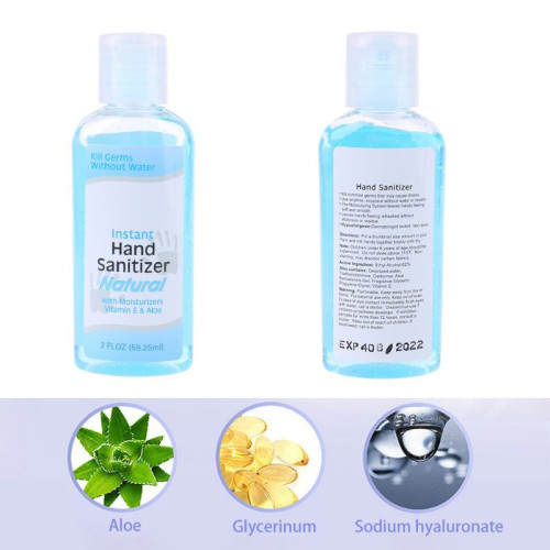 Desinfetante para as mãos antibacteriano 60ml sem água com