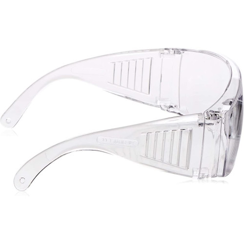 Safety and hygienic safety glasses resistant to scratches and