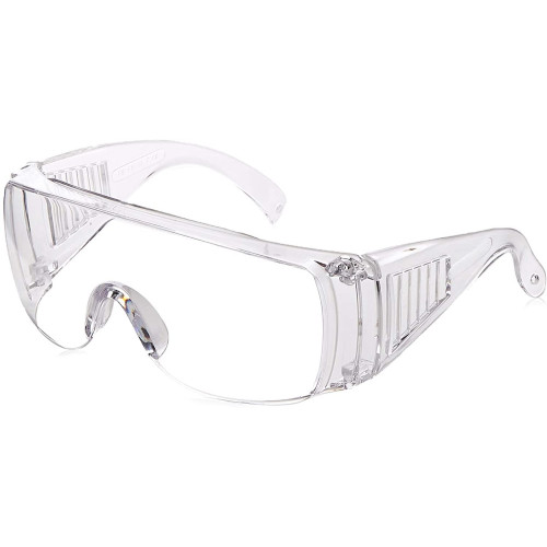 Safety and hygienic safety glasses resistant to scratches and