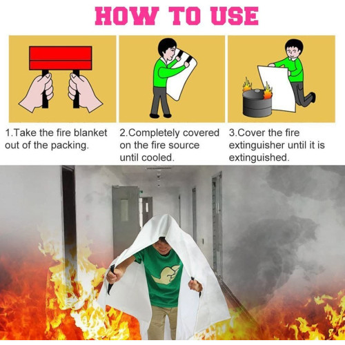 Couverture de sécurité ignifuge professionnelle EXTRA LARGE
