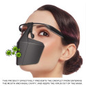 Visiera maschera di protezione unisex antispruzzo in plastica