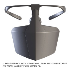 Unisex anti-splash visor protection mask in reusable and